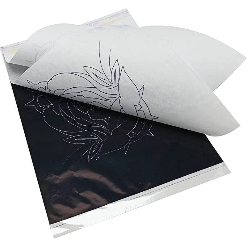 100 Sheets Thermal Transfer Paper for Tattoo Stencils - 8.5x11 Inches
