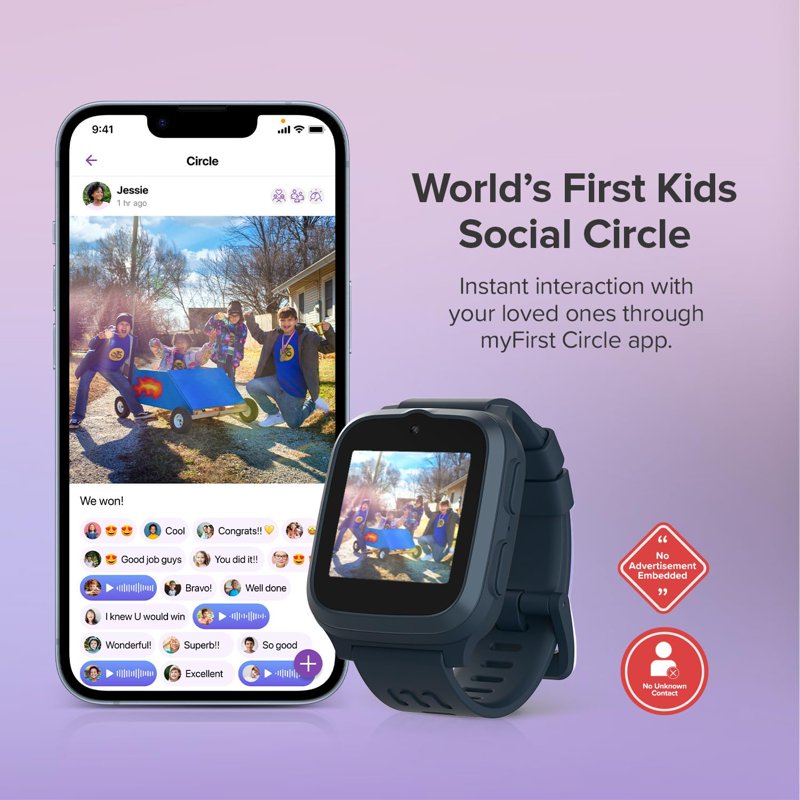 Kids Smartwatch Phone with GPS eSIM HD Camera & Fitness Tracker