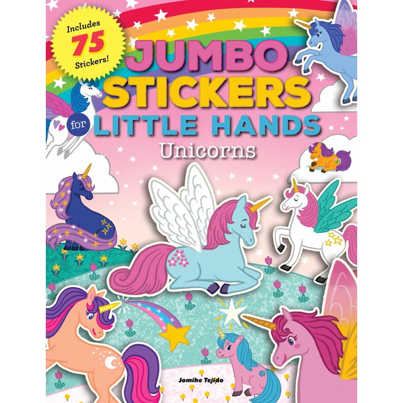 Kids Unicorn Sticker Set - Jumbo Oversize Stickers for Creative Play