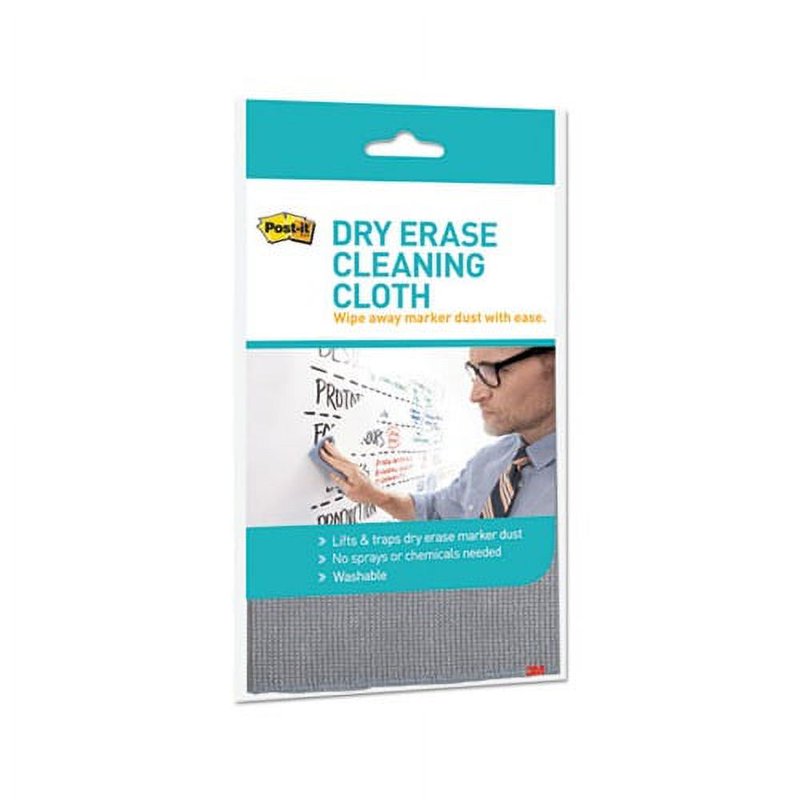 Post-it Dry Erase Cleaning Cloth - Reusable Whiteboard Dust Remover