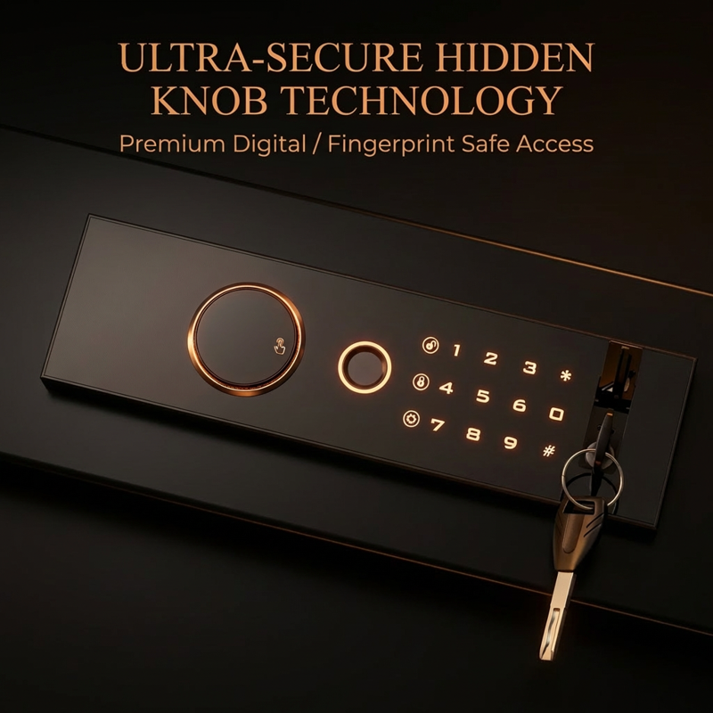 Heavy-Duty Home Safe Box with Dual Alarm System and Biometric Lock