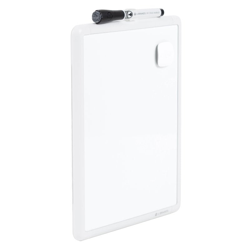 Magnetic Dry-Erase Whiteboard 8.5x11 Inches with Plastic Frame — Office & Home Use