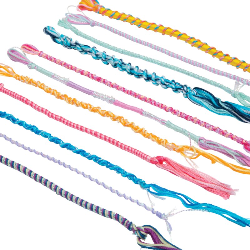 Kids DIY Friendship Bracelet Kit with Spinning Loom - Creative Jewelry Making for Ages 8+