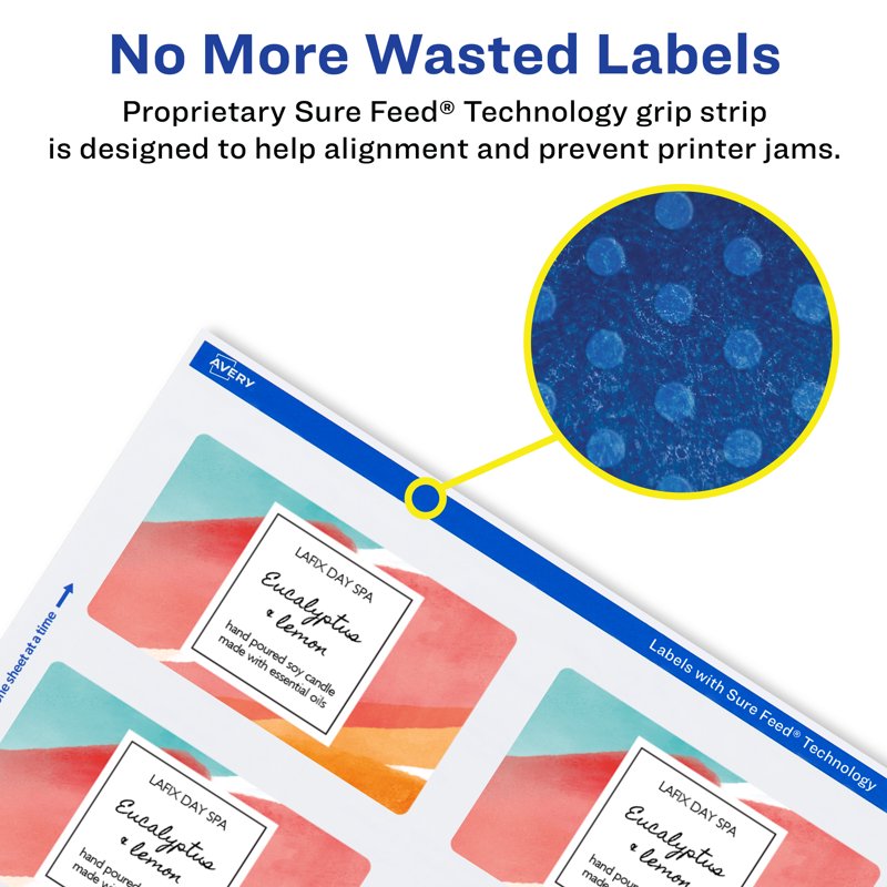 Waterproof White Rectangle Labels - 2x4 Inch Durable Sticker Sheets for Packaging, Food, and Crafts