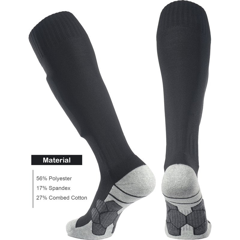 Knee High Soccer Socks for Team Sports - Cushioned Athletic Socks for Boys, Girls, Men & Women