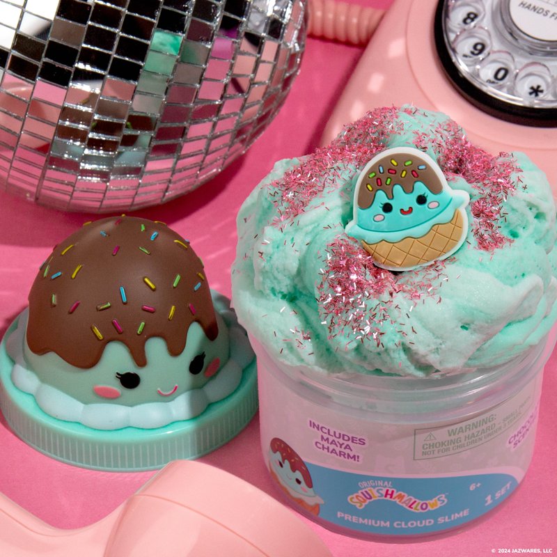 Squishmallows Maya Mint Ice Cream Plush Toy - Green Cloud Slime