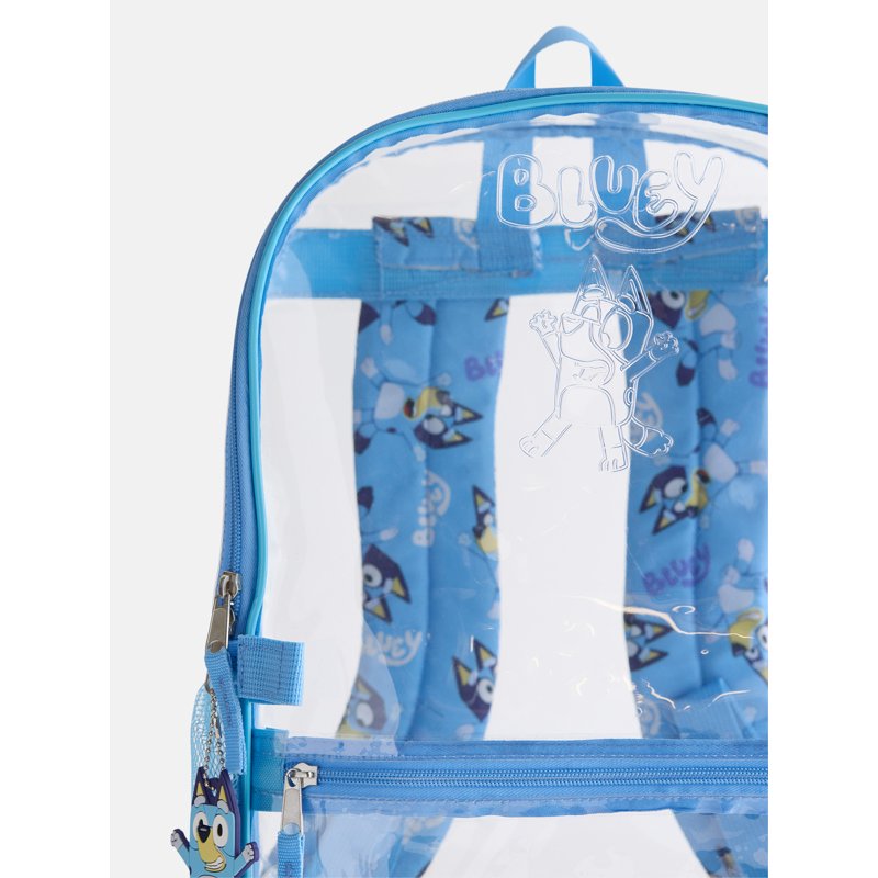 Unisex Clear Backpack Set with Lunch Bag & Keychain - Bluey, Strawberry Shortcake & Variants