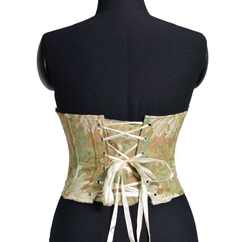 Women's Plus Size Lace-Up Corset Waist Trainer with Boning and Lace Trim