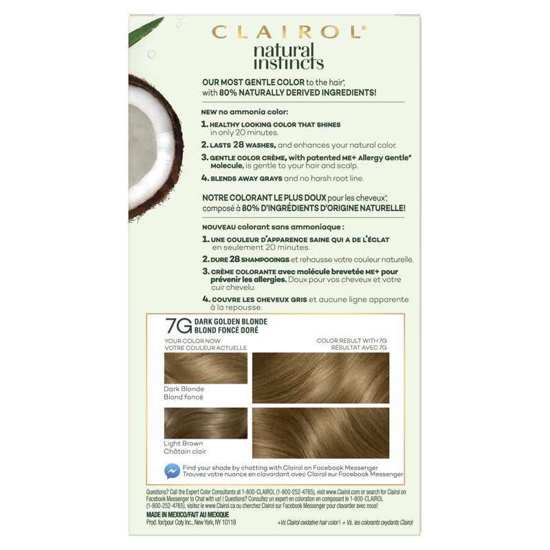 Natural & Demi-Permanent Hair Color Creme - Multiple Shades