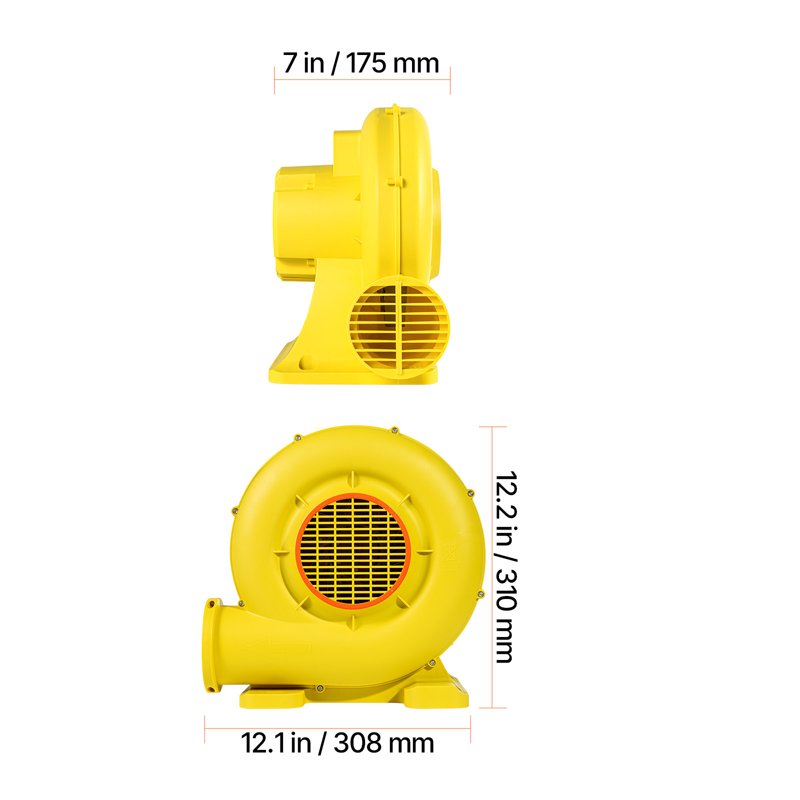 Commercial Inflatable Air Pump 380W 450W for Bouncy Castles Water Slides