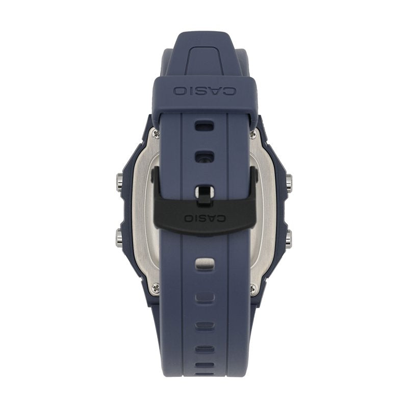 Men's Square Resin Digital Watch - Water Resistant, 10-Year Battery, Multi-Function