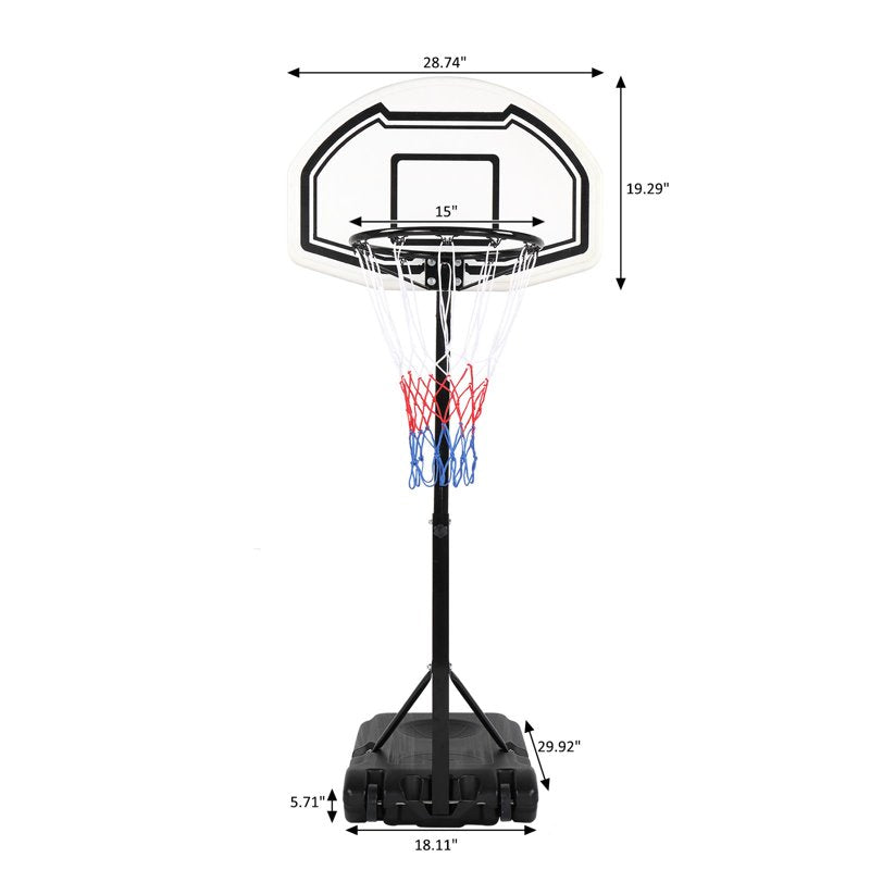 Adjustable Pool Basketball Hoop - Water Sports Water Game for Kids & Adults