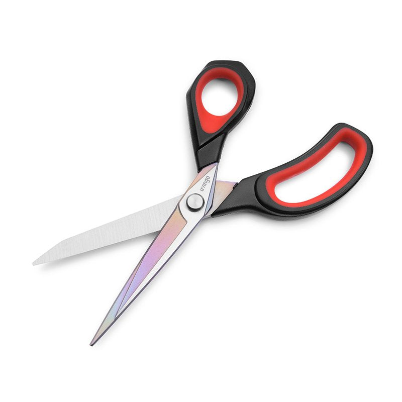 LIVINGO Heavy Duty Fabric Scissors Titanium 8.5" - Red & Black, Variation: 8.5"