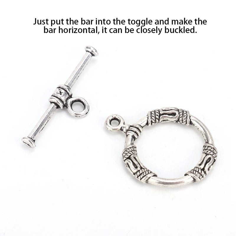 Vintage Toggle Clasp Jewelry Making Supplies 20PCS Alloy Fashion Jewelry Findings