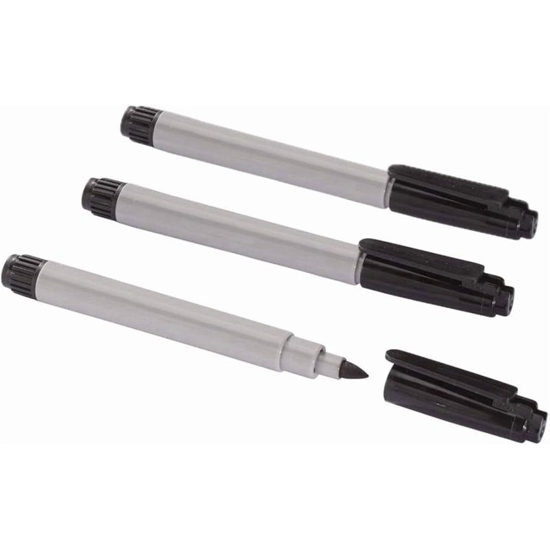 Permanent Fine Point Freezer Marker Pens - Waterproof Food Storage Labels, 3-Pack