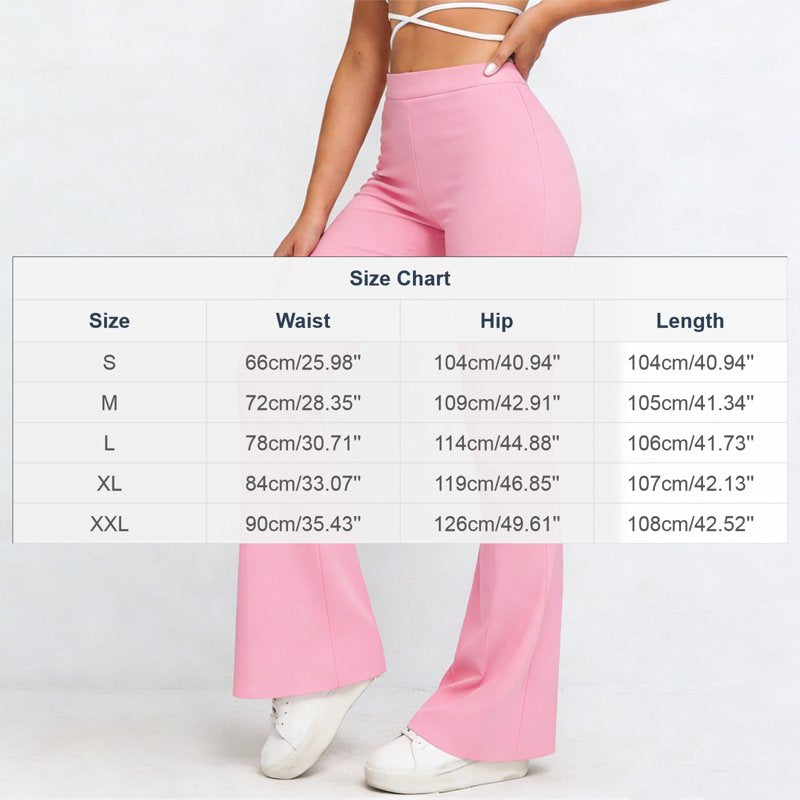High-Waist Butt Lifting Yoga Pants Women Flare Wide Leg Leggings for Workout & Lounge
