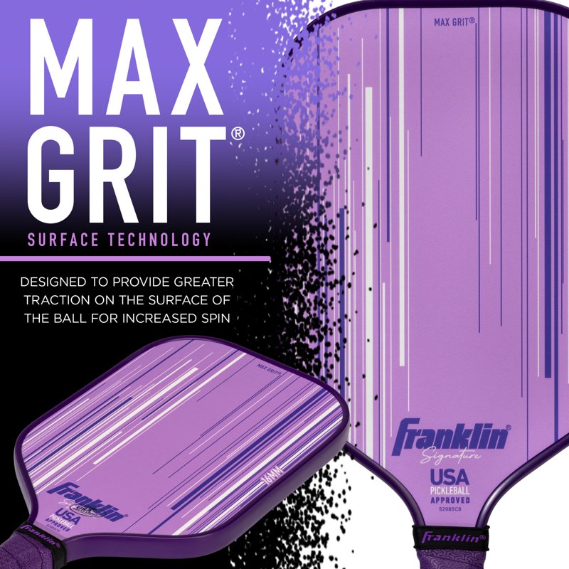 Pro Pickleball Paddle with MaxGrit Surface – 16mm Poly Core, USAPA Approved