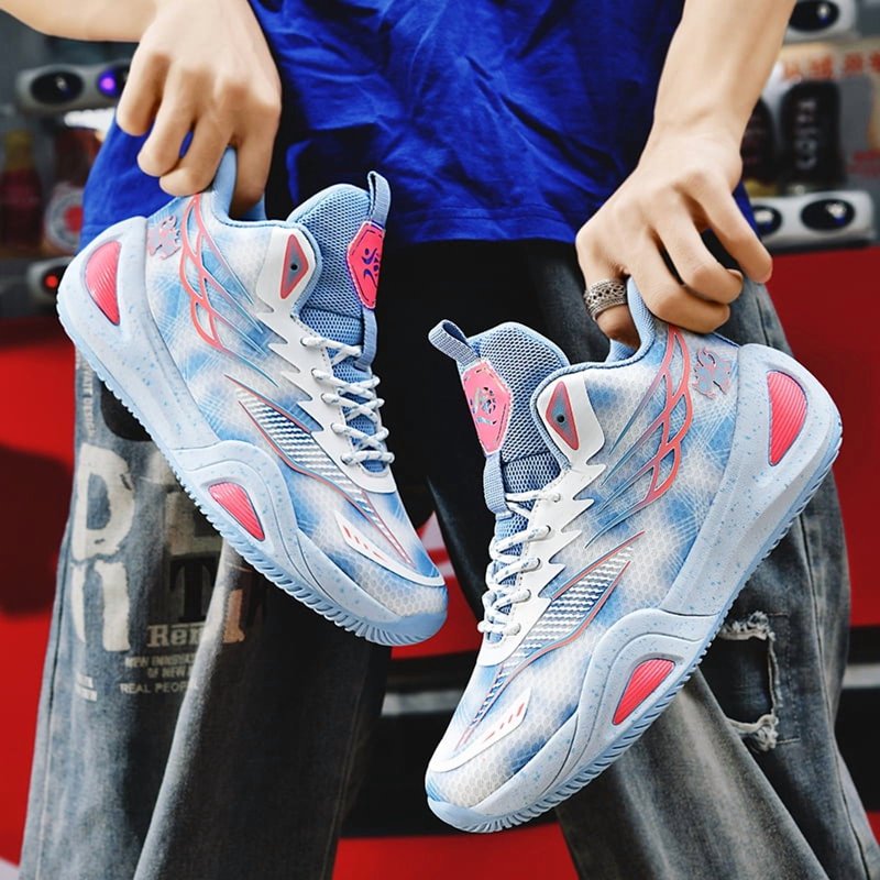 Breathable Non-Slip Basketball Shoes for Men and Women - Outdoor Sports Sneakers