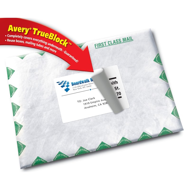 Avery 2.5 x 4 Inch White Shipping Labels - Laser & Inkjet, 80 Pack
