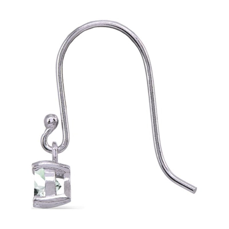 Sterling Silver 5mm Round Solitaire Dangle Earrings for Women & Teens