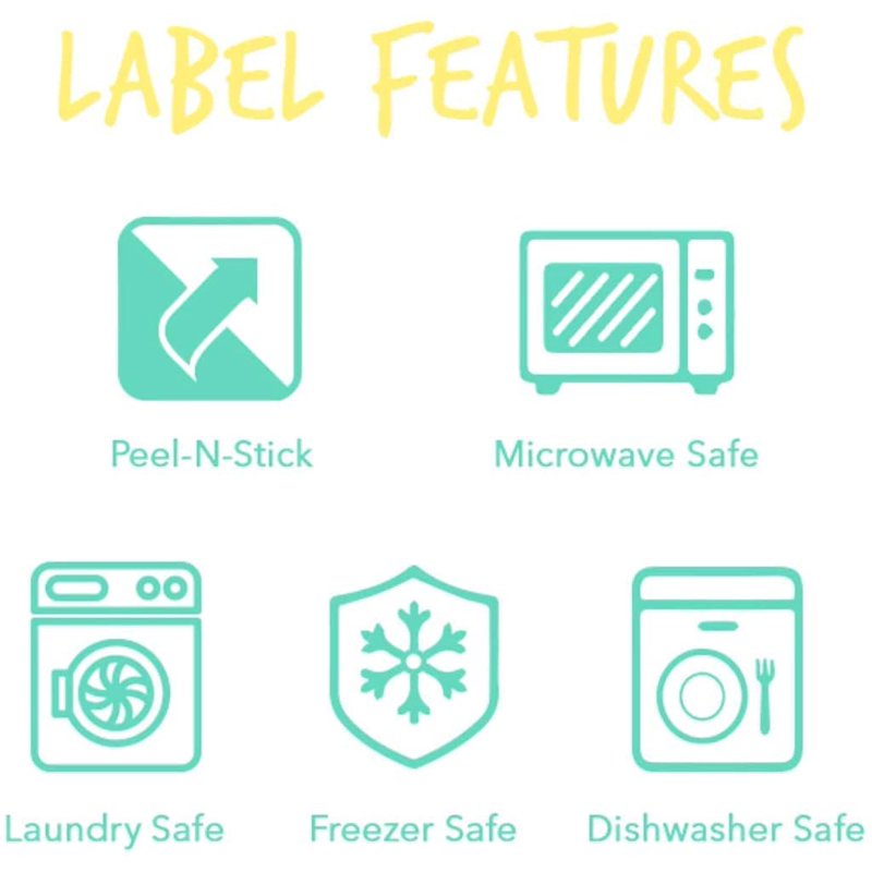 Writable Fabric Labels 96 Pack - Washable, Self-Stick, No-Iron Clothing Tags
