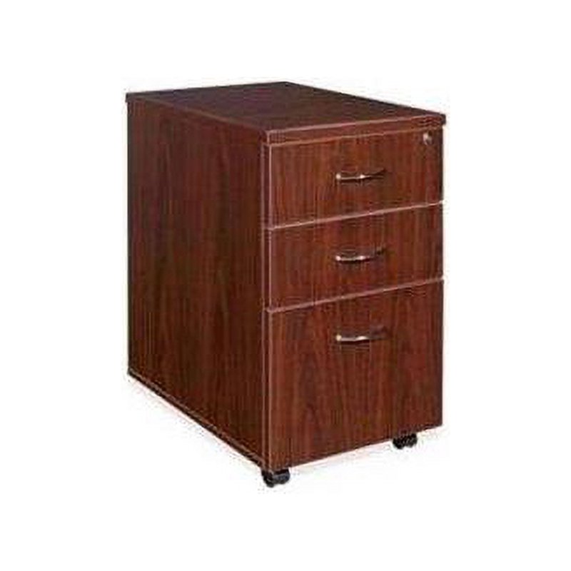 Lorell Essentials 3-Drawer Mobile Pedestal Office Storage Cabinet