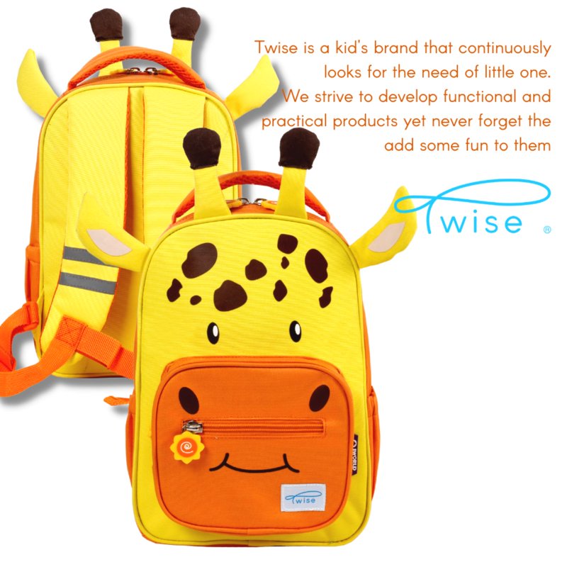 Kids Preschool Backpack with Animal Design, Giraffe & Other Variants