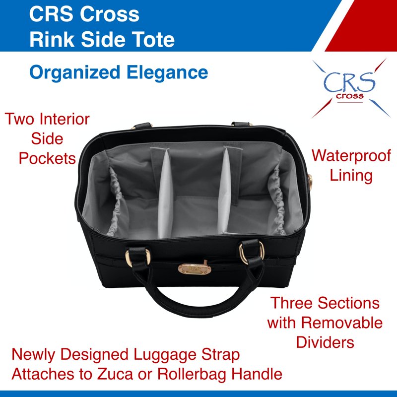 Fashionable Rink Side Tote Bag for Skating, Dance, Tennis & Sports Accessories