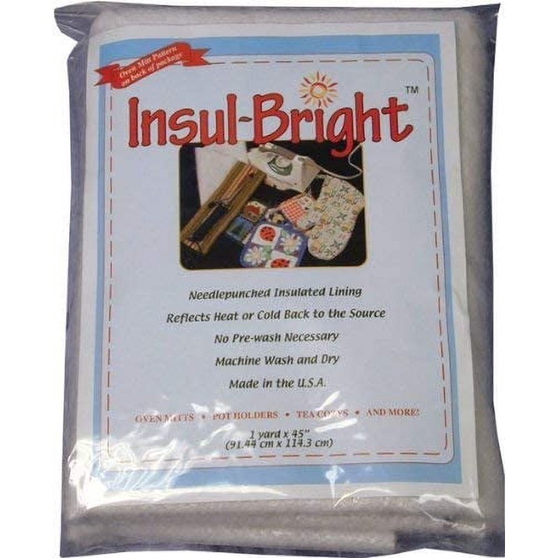 Insul-Bright Insulated Lining 36x45 Inches Heat-Resistant Batting Set of 3