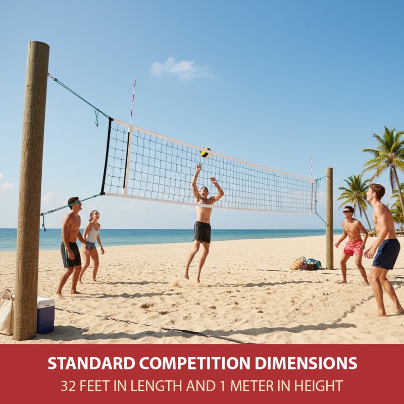 Ultimate Volleyball Net for Indoor and Outdoor Play – 32x3 Feet, Reinforced