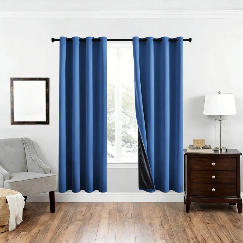 Blackout Curtains for Bedroom Living Room Insulated Thermal Drapes - Multiple Colors