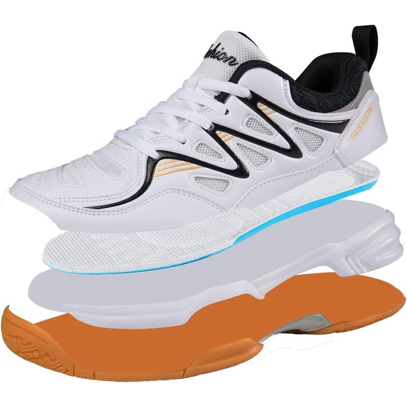 Men's Indoor Court Sports Shoes for Tennis, Badminton, Pickleball, Volleyball & Racquetball