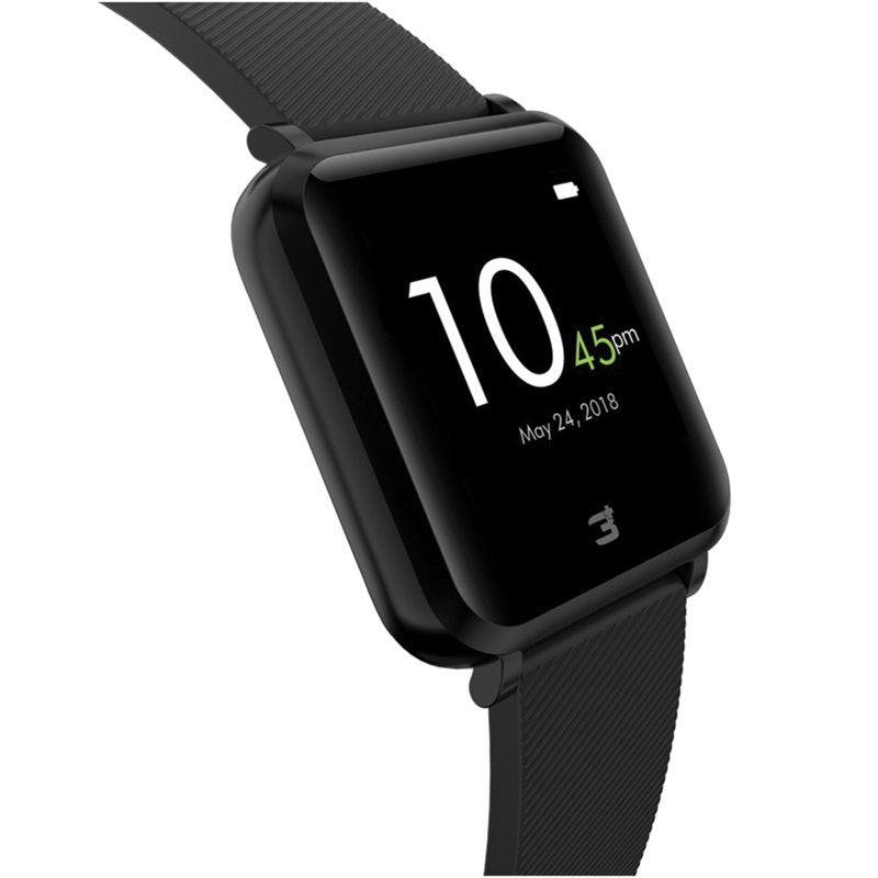 Smartwatch with Built-in GPS Heart Rate Monitor - 3Plus Vibe Plus Black