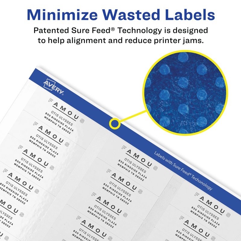 Avery Easy Peel Return Address Labels - Bulk Pack for Mailing & Organization