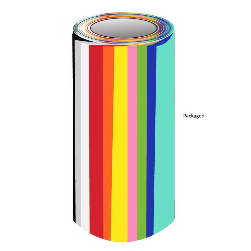 12 Pack Glossy Vinyl Rolls 24x6ft for Indoor & Outdoor Signage & Decoration
