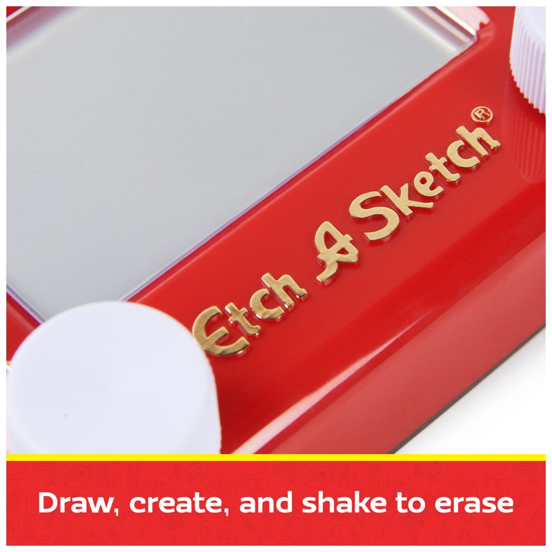 Sustainable Etch A Sketch Pocket Drawing Toy for Kids & Travel