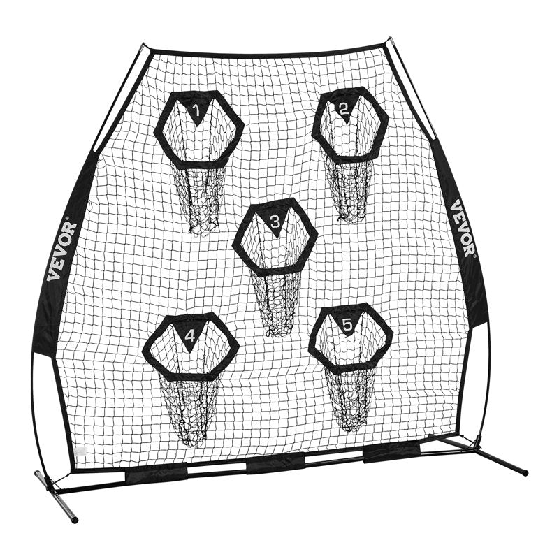 Football Throwing Net with Target Pockets - Portable Training Equipment for Accuracy