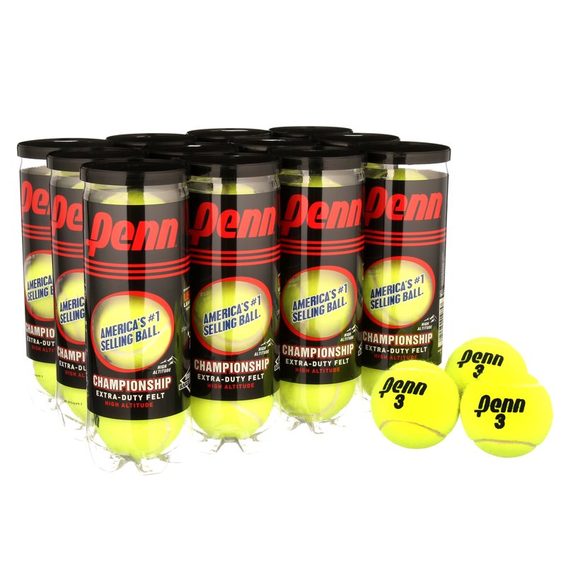 High Altitude Tennis Balls Set of 36 - Extra Duty Felt Tennis Balls for Elevated Play