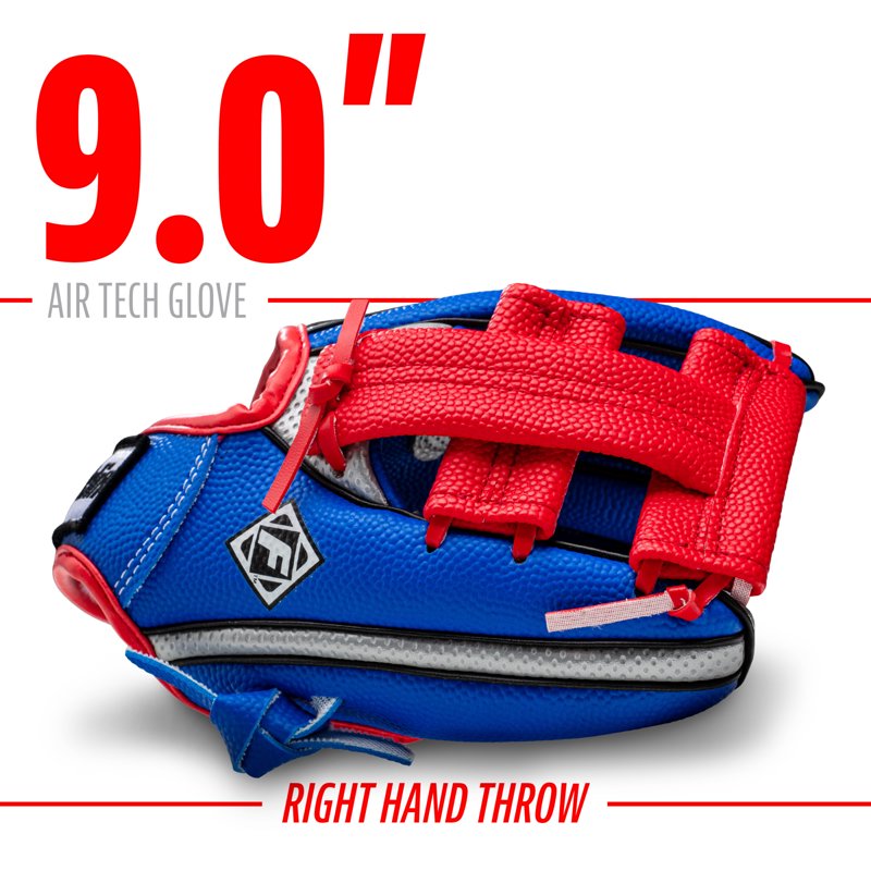 Kids Teeball Glove and Ball Set - 9 Inch, Lightweight, Right Hand Throw