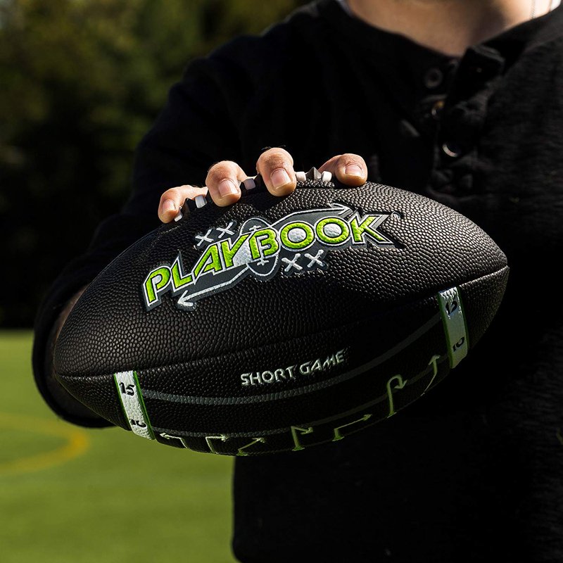 Kids Mini Football with Foam Cover & Grip Laces - Playbook & Pump Included