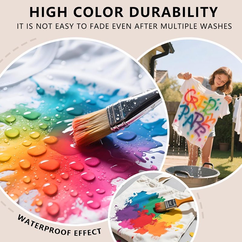 Creative Fabric Tie Dye Powder - Permanent & Washfast Colors for Clothing DIY