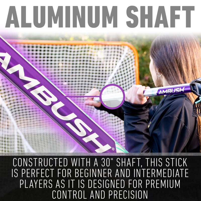 Women’s Lacrosse Stick 30-Inch Aluminum Shaft Complete Set for Girls & Women