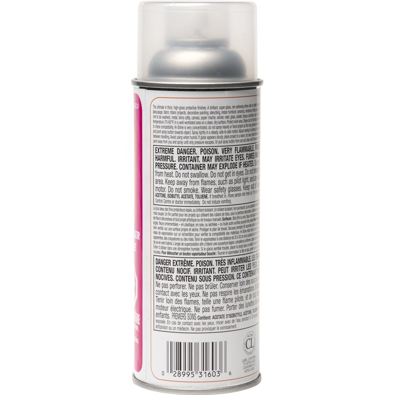 High Gloss Clear Acrylic Sealer Spray for Arts & Crafts - 11 Fl Oz