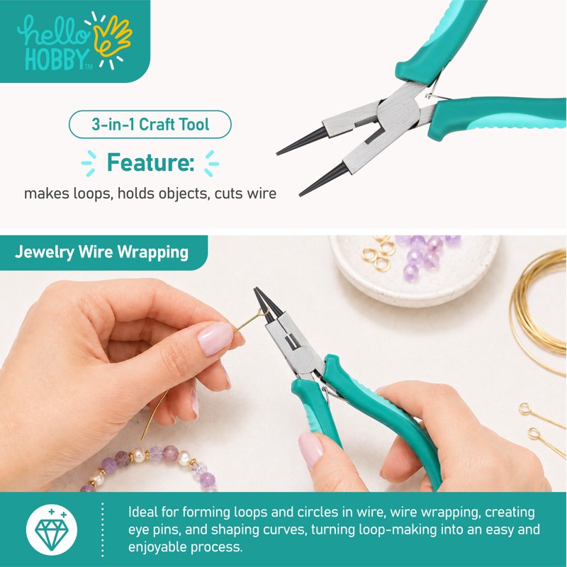 3-in-1 Steel Craft Tool for Jewelry Making & DIY Crafts - Precision Cutter, Scoring & Piercing