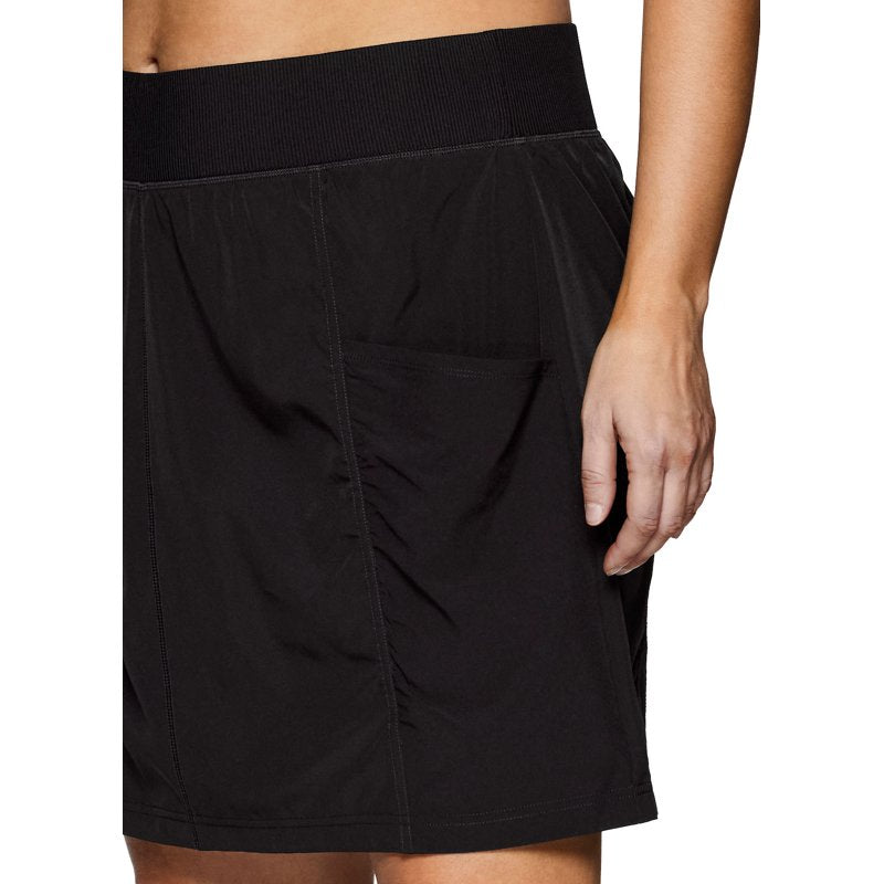 Plus Size Women's Tennis & Golf Skort with Pockets & Ruched Detail – Longer Length