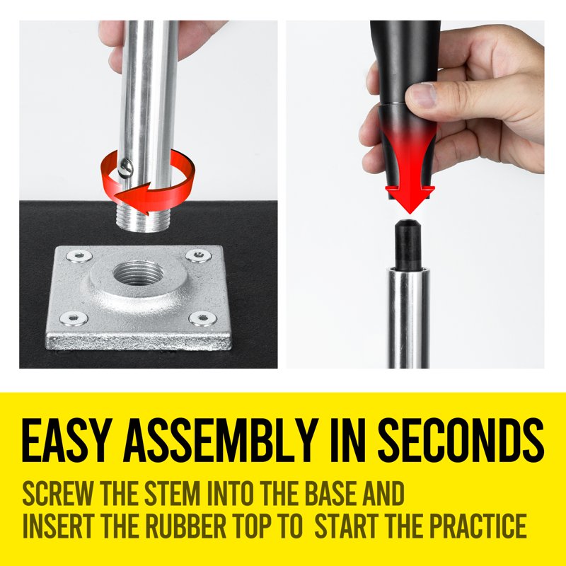 Adjustable Baseball Batting Tee - Portable & Durable Training Equipment, 25-37 Inches