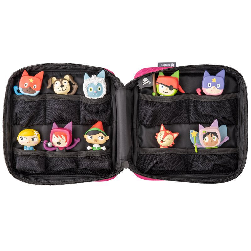 Kids Carrying Case for Tonies Collection, 10 Mesh Pockets, Durable Soft Shell