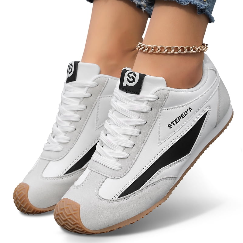Women's Wide Width Casual Walking Shoes - Non-Slip Barefoot Sneakers