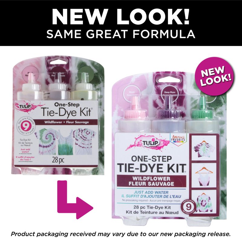 Botanical Tie-Dye Kit for Fabric Painting - 3 Colors, Up to 9 Projects