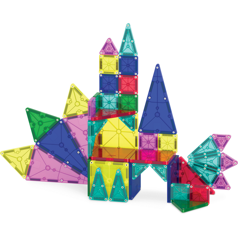 Magna-Tiles 46-Piece Magnetic Construction Set for Kids, Building & Learning